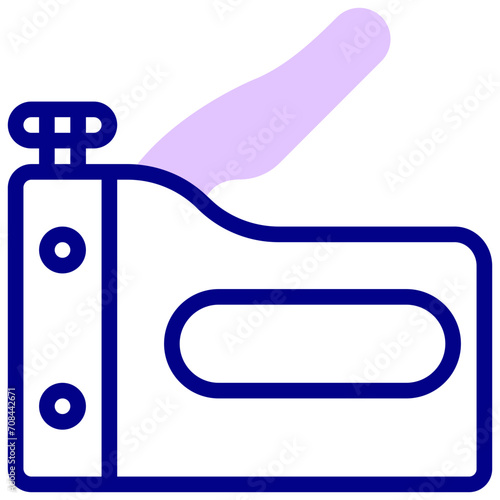 stapler mixed outline vector icon