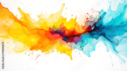 Bunte abstrakte Wasserfarben Spritzer, Hintergrund 