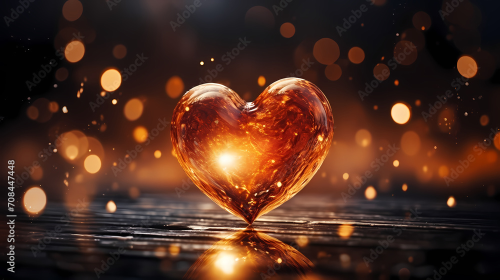 Vibrant Valentine's Day background with red hearts Vibrant Valentine's Day background with red hearts