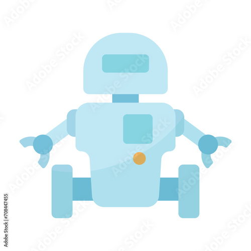青い人型ロボット