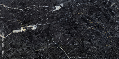 Marble background with black gold color and white veins