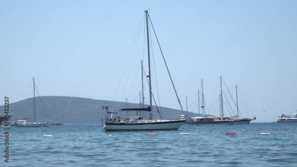Antalya, Turkey, 21 June 2022 - Touristic boat tours. Beach, sea and boats
Antalya, Turkey, 21 June 2022 - Touristic boat tours. Beach, sea and boats