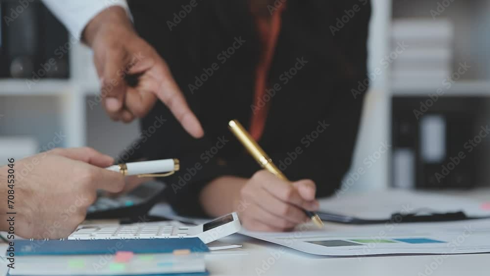 Close-up asia business people meeting plan analysis statistics brainstorm and header of team hold tablet pointing graph chart and employee take note. Finance strategy statistics success concept. Close-up asia business people meeting plan analysis statistics brainstorm and header of team hold tablet pointing graph chart and employee take note. Finance strategy statistics success concept.