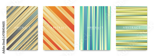 A set of gradient striped backgrounds for social media ads, covers, booklets, flyers, etc.