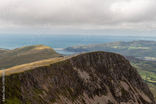 Hiking Cadair Idris in Snowdonia National Park in the summer