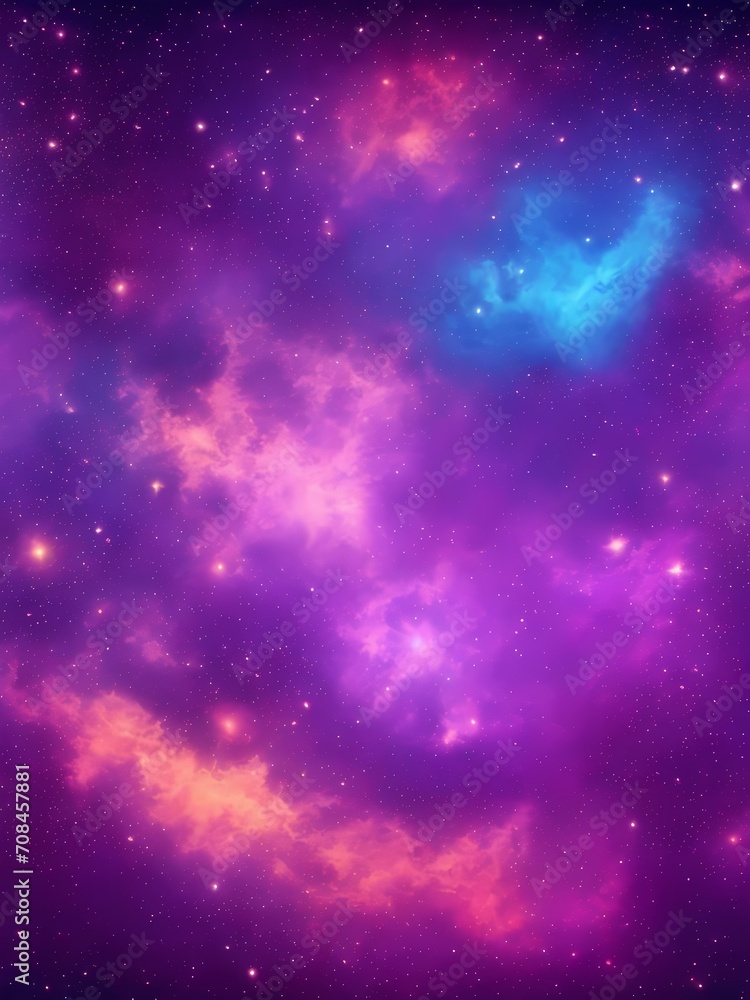 The colorful starry night sky The colorful starry night sky
