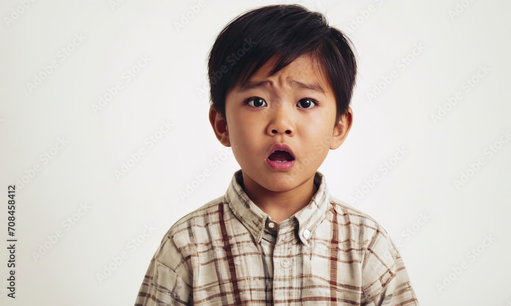 scared little asian boy, little child, children's emotions, portrait of asian children, scared child scared little asian boy, little child, children's emotions, portrait of asian children, scared child