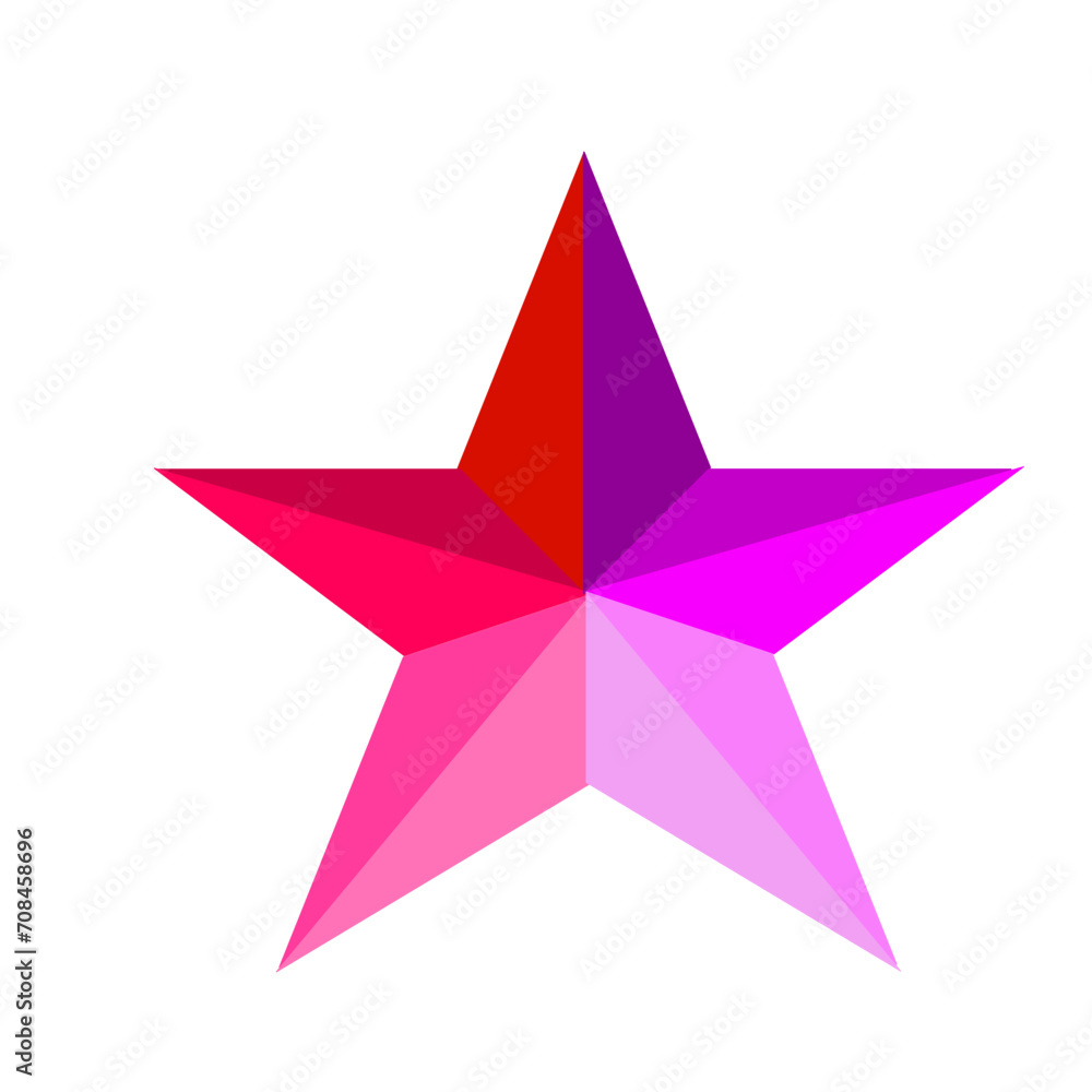 pink purple star icon vector illustration pink purple star icon vector illustration