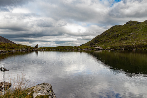 Hiking Cadair Idris in Snowdonia National Park in the summer