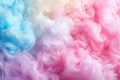  close-up of a colorful cotton candy background