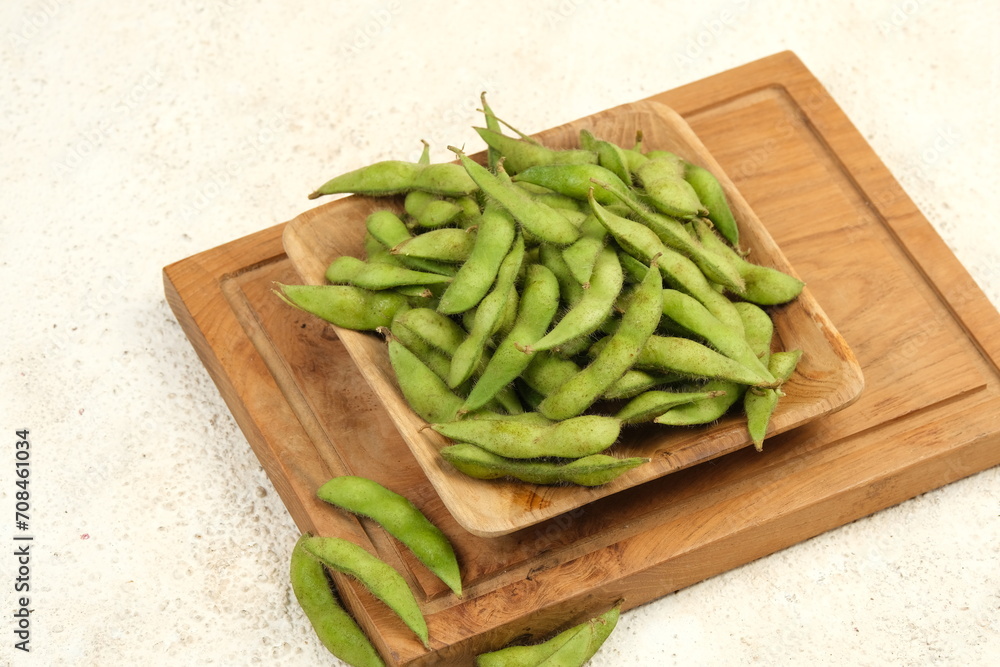 Raw edamame bean or vegetable soy bean or green soybean Raw edamame bean or vegetable soy bean or green soybean