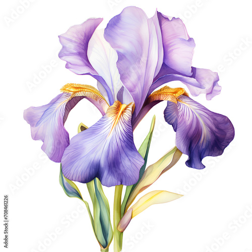 iris isolated on white