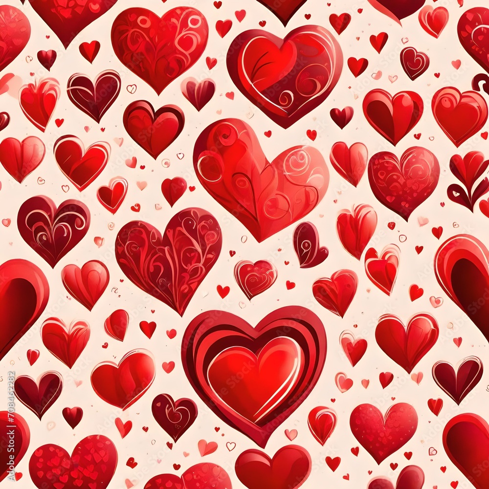 seamless pattern with hearts seamless pattern with hearts