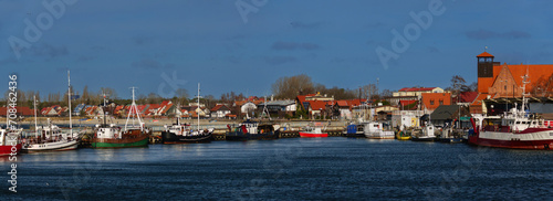 18.02.2023 panorama of the port of Hel Poland