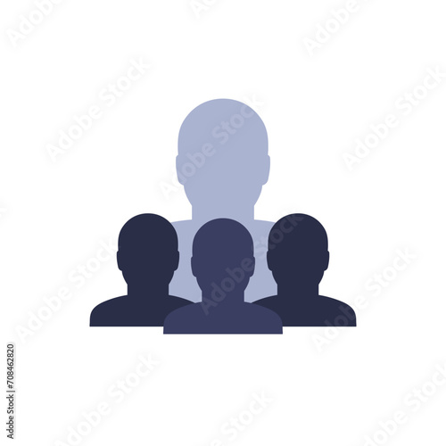 influence icon on white, influencer vector