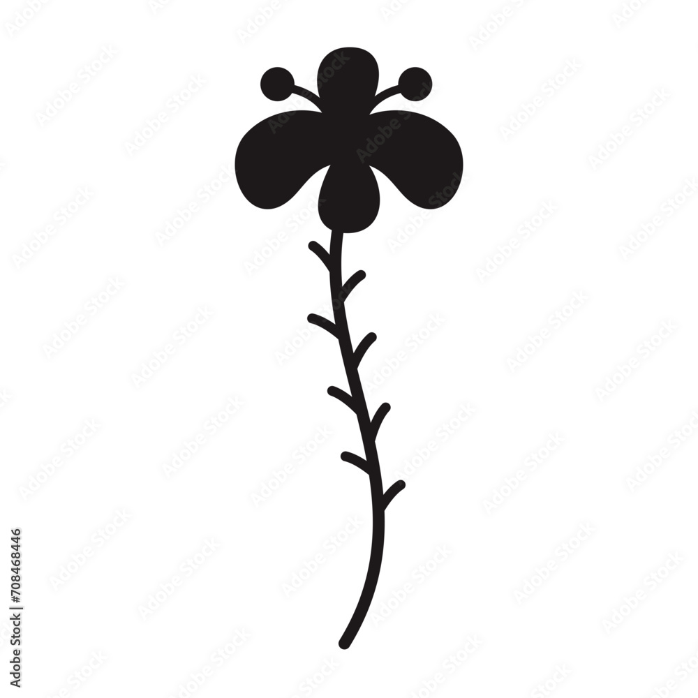 Flower cute doodle Lines Style vector illustration Flower cute doodle Lines Style vector illustration