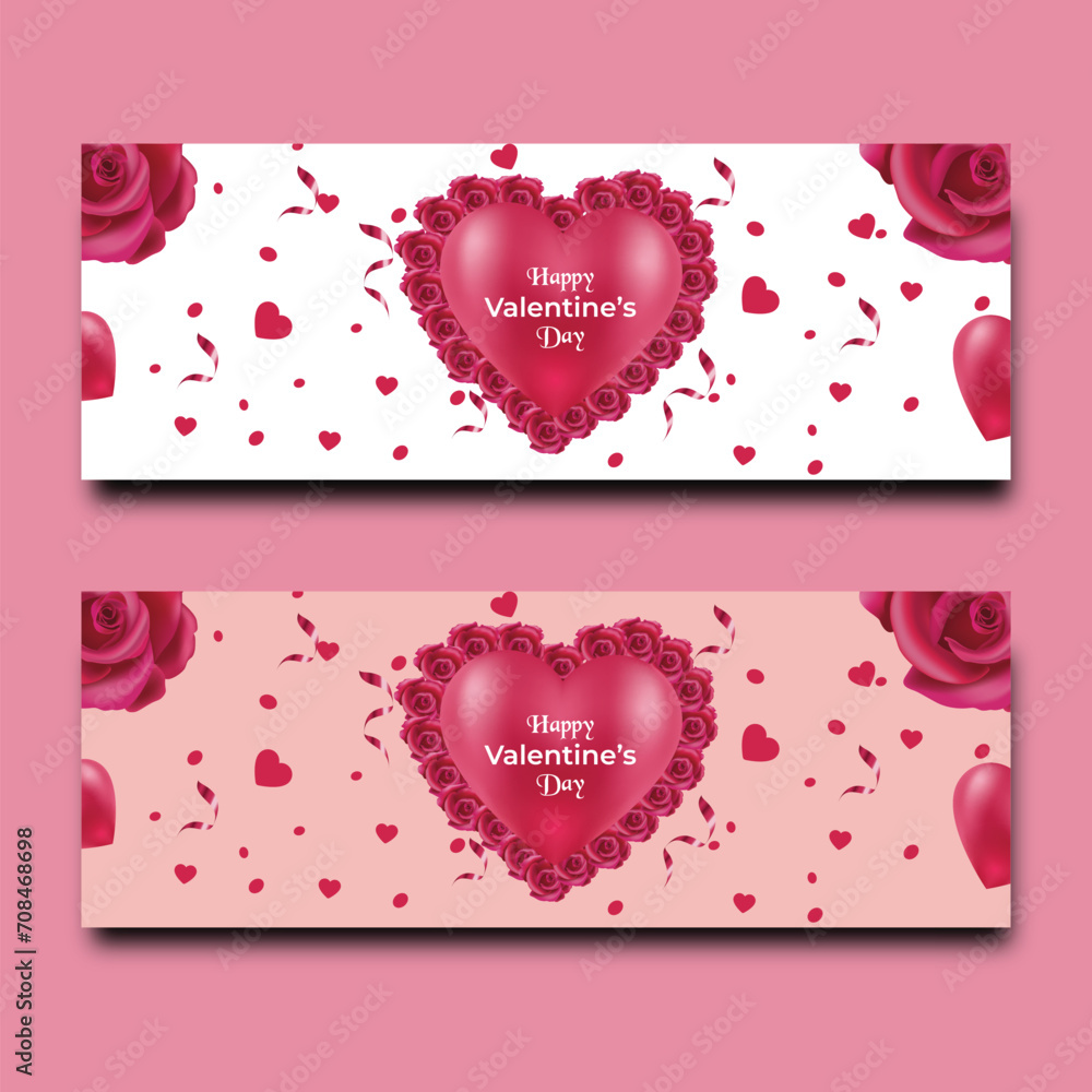 Happy valentine’s day greeting card set. Modern be my valentin’s, retro trendy facebook cover template. Happy valentine’s day greeting card set. Modern be my valentin’s, retro trendy facebook cover template.