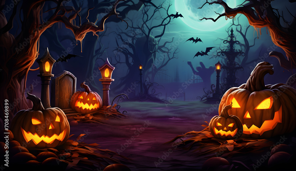 Spooky Halloween background