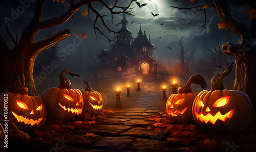 Spooky Halloween background