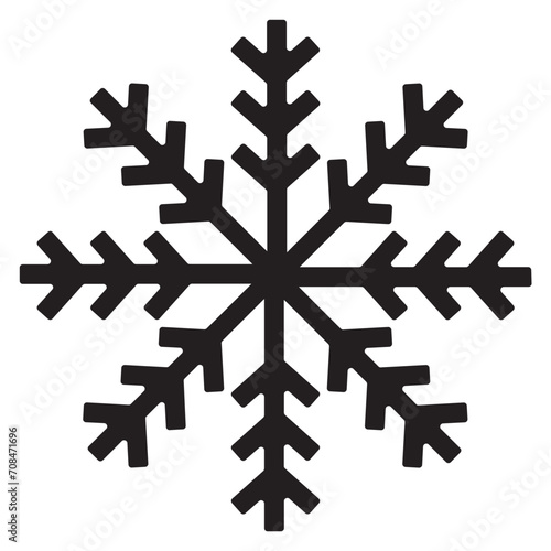 Snowflake On Isolated White Background