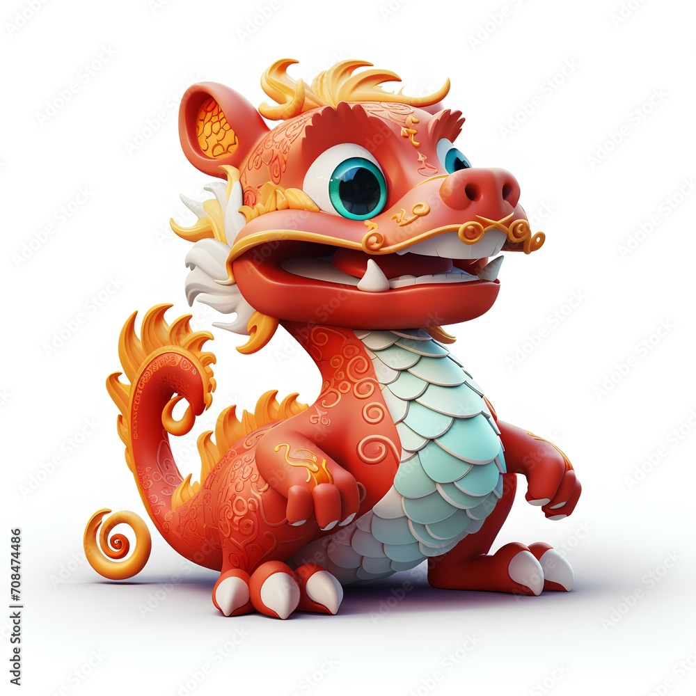 Fototapeta premium Chinese new year traditional dragon
