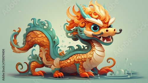 Chinese new year traditional dragon