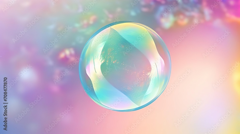 Iridescent soap bubble Iridescent soap bubble