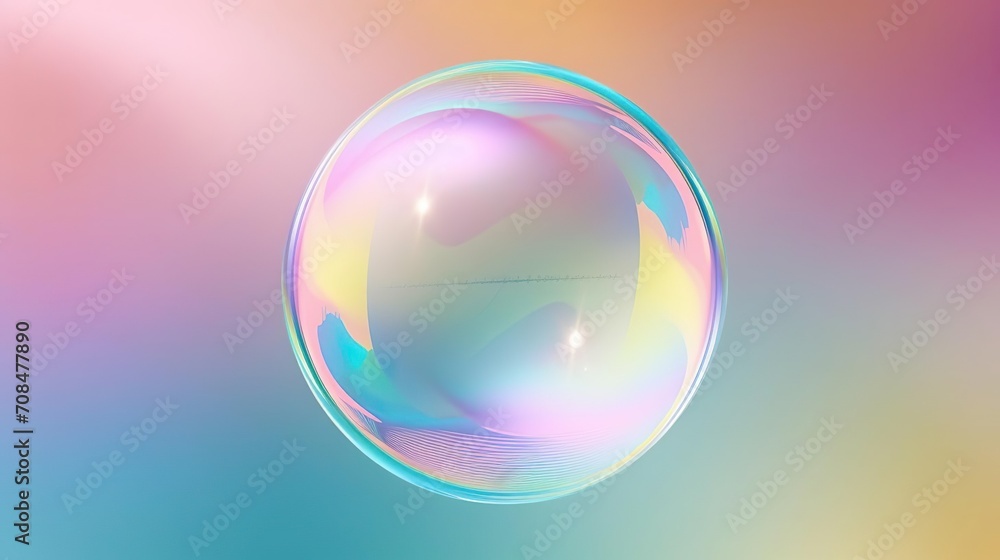 Iridescent soap bubble Iridescent soap bubble