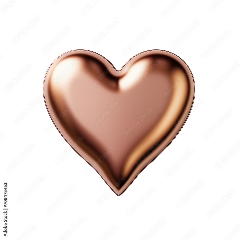 Gold foil Valentine's heart