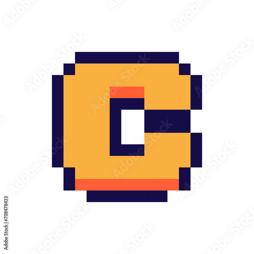 Free Download Pixel 3d retro arcade game style font and video computer game 8 bit letter flat illustration.	
 - GFXLoad