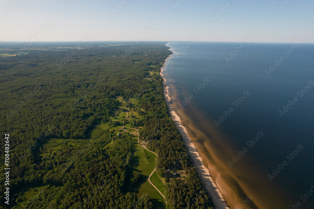 The sea and the coast. Latvian small town Tūja. The sea and the coast. Latvian small town Tūja.