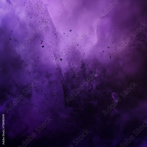 Purple Horror Gritty Style Background with Fog and Smoke