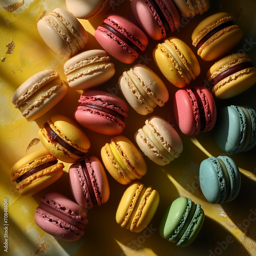 Wallpaper Mural Vibrant Macaron Assortment Torontodigital.ca