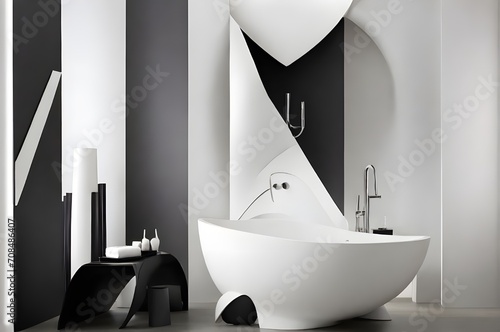 The sleek lines and minimalistic aesthetic of modern bathroom fixtures