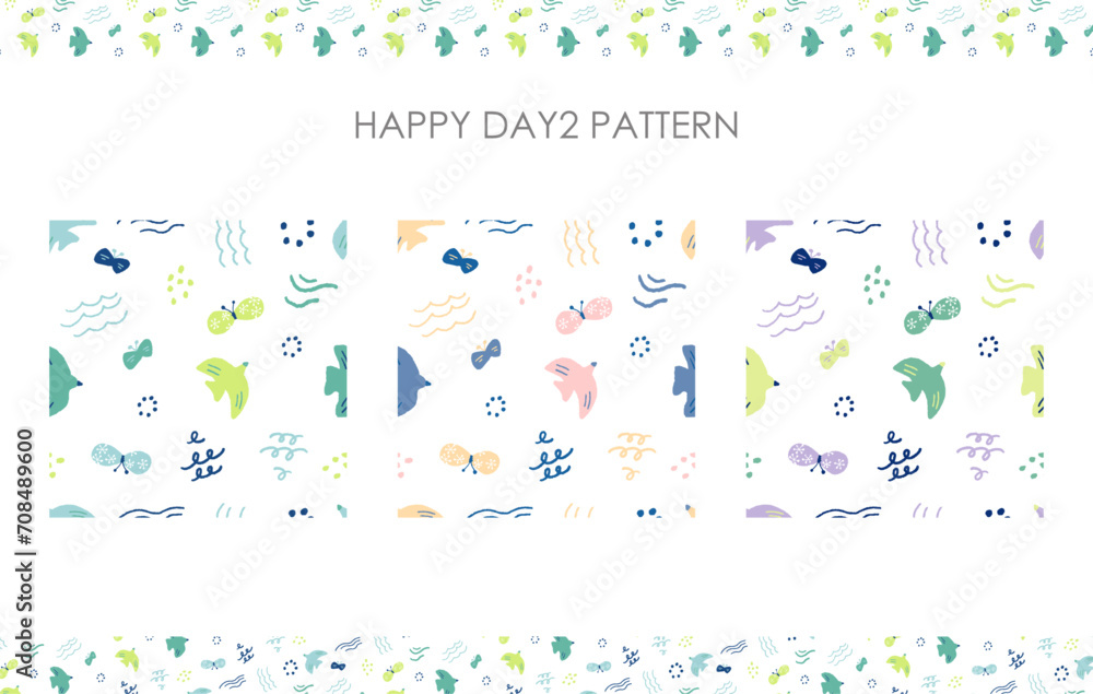 北欧柄 Nordic seemless pattern set 北欧柄 Nordic seemless pattern set