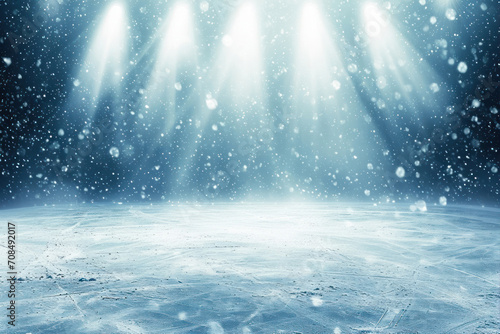 Snow and ice background.