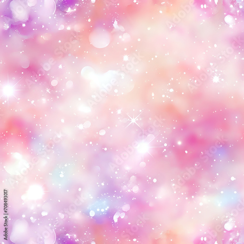magic background with bokeh stars and glitter