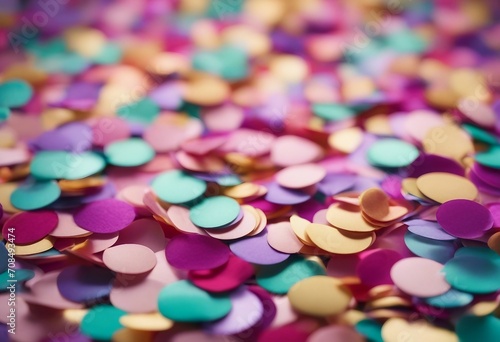 Colorful pastel confetti for girl birthday party