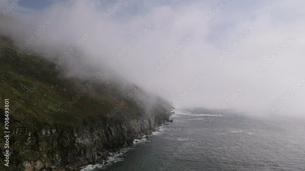 Clouds over Moyteoge Head Ireland Aerial view Clouds over Moyteoge Head Ireland Aerial view