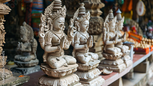Hindu god statues