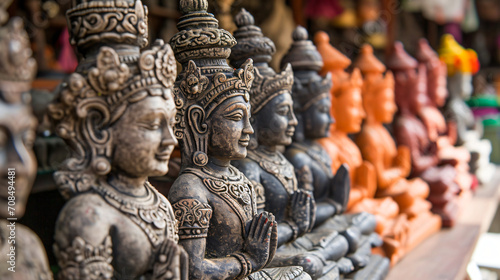 Hindu god statues © Mishi