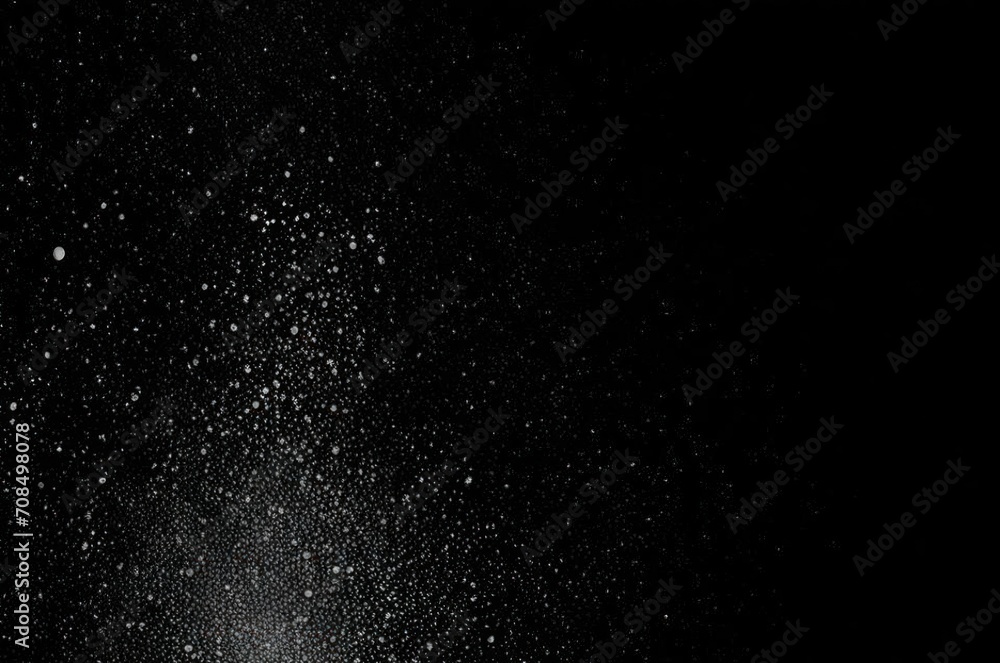 Fototapeta premium Dust and scratches on a black background.