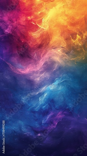 abstract color background with blue, purple, and yellow fog