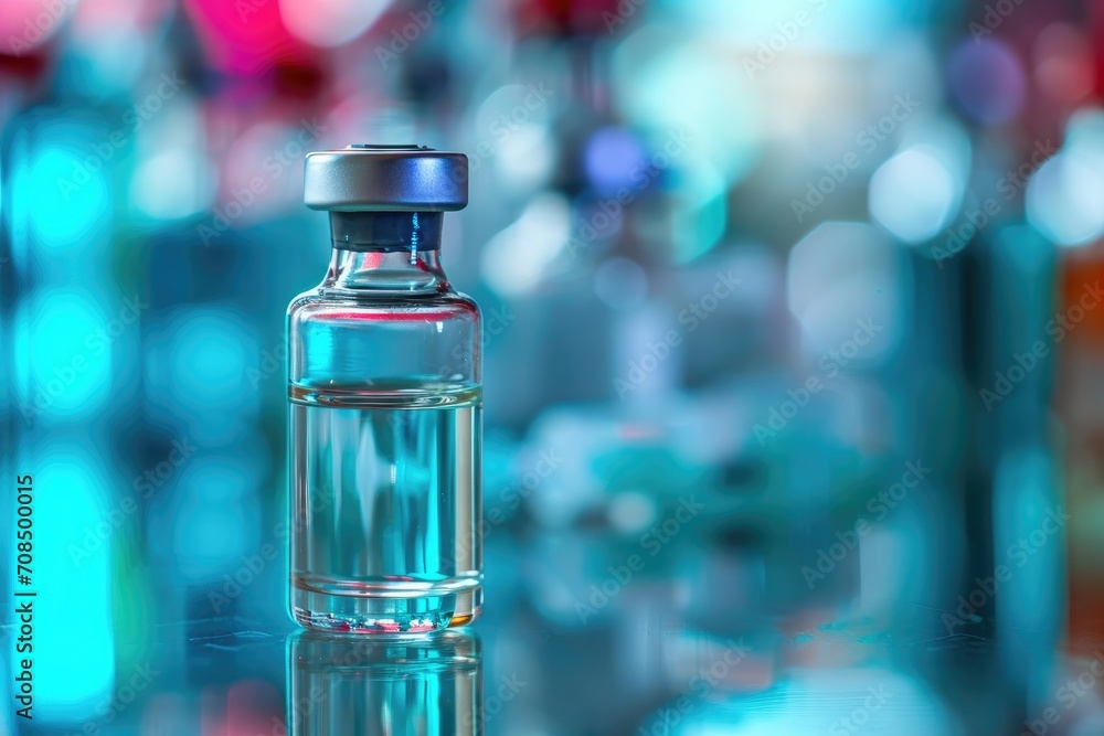Influenza vaccine in a vial, immunization and treatment of infection, vaccine used for disease prevention Influenza vaccine in a vial, immunization and treatment of infection, vaccine used for disease prevention
