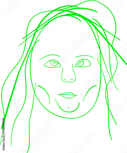 Funny kids caricature