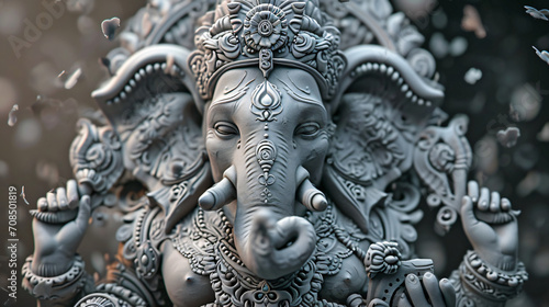 Lord Ganesha sculpture © Mishi