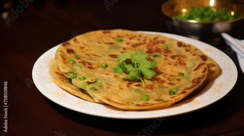 chapati roti on a plate