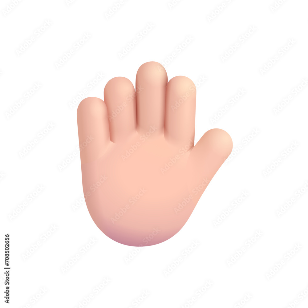 Raised Hand: Light Skin Tone Raised Hand: Light Skin Tone