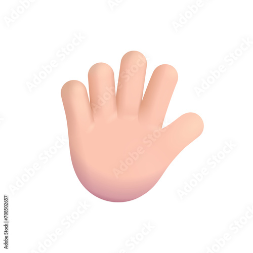 Hand with Fingers Splayed: Light Skin Tone