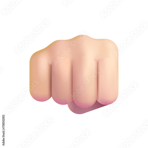 Oncoming Fist: Light Skin Tone